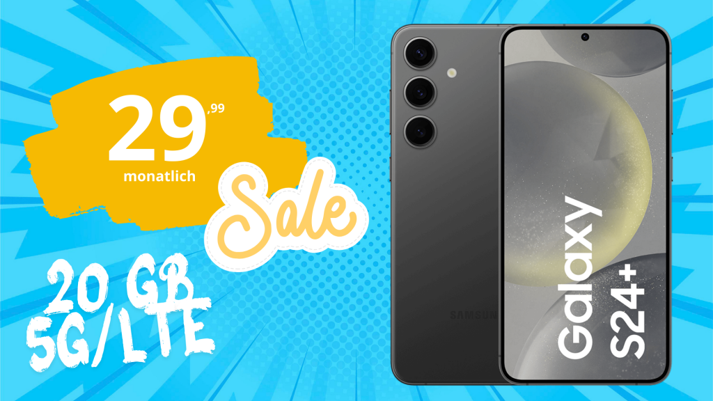 Samsung Galaxy S24+ (Plus) -512GB- für einmalig 189 Euro (+AG 39.99€)