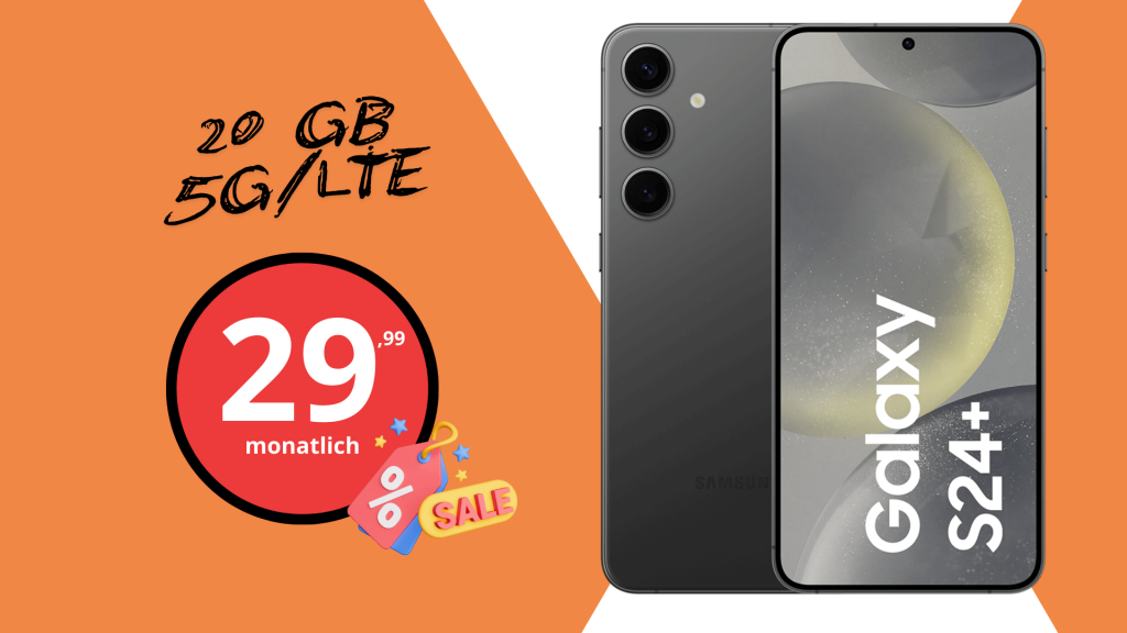 Samsung Galaxy S24+ (Plus) -512GB- für einmalig 189 Euro (+AG 39.99€)